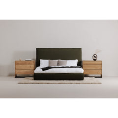 Luzon Green Tall Headboard King Bed - Ornate Home
