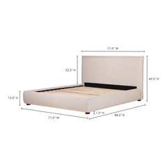 Luzon Grey Queen Bed - Ornate Home