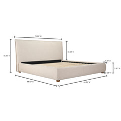 Luzon Wheat Queen Bed - Ornate Home