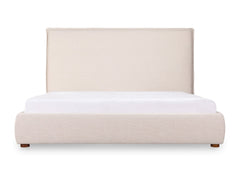 Luzon Wheat Tall Headboard Queen Bed - Ornate Home