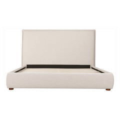 Luzon Wheat Tall Headboard Queen Bed - Ornate Home