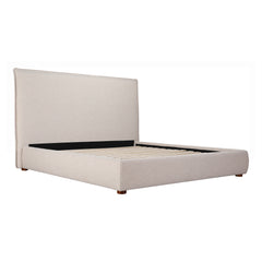Luzon Wheat Tall Headboard Queen Bed - Ornate Home