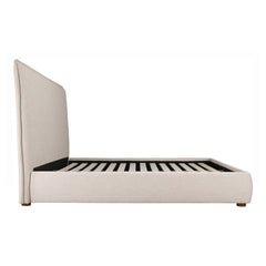 Luzon Wheat Tall Headboard Queen Bed - Ornate Home