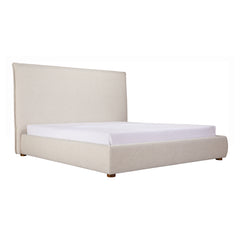 Luzon Wheat Tall Headboard Queen Bed - Ornate Home