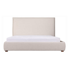 Luzon Wheat Tall Headboard Queen Bed - Ornate Home