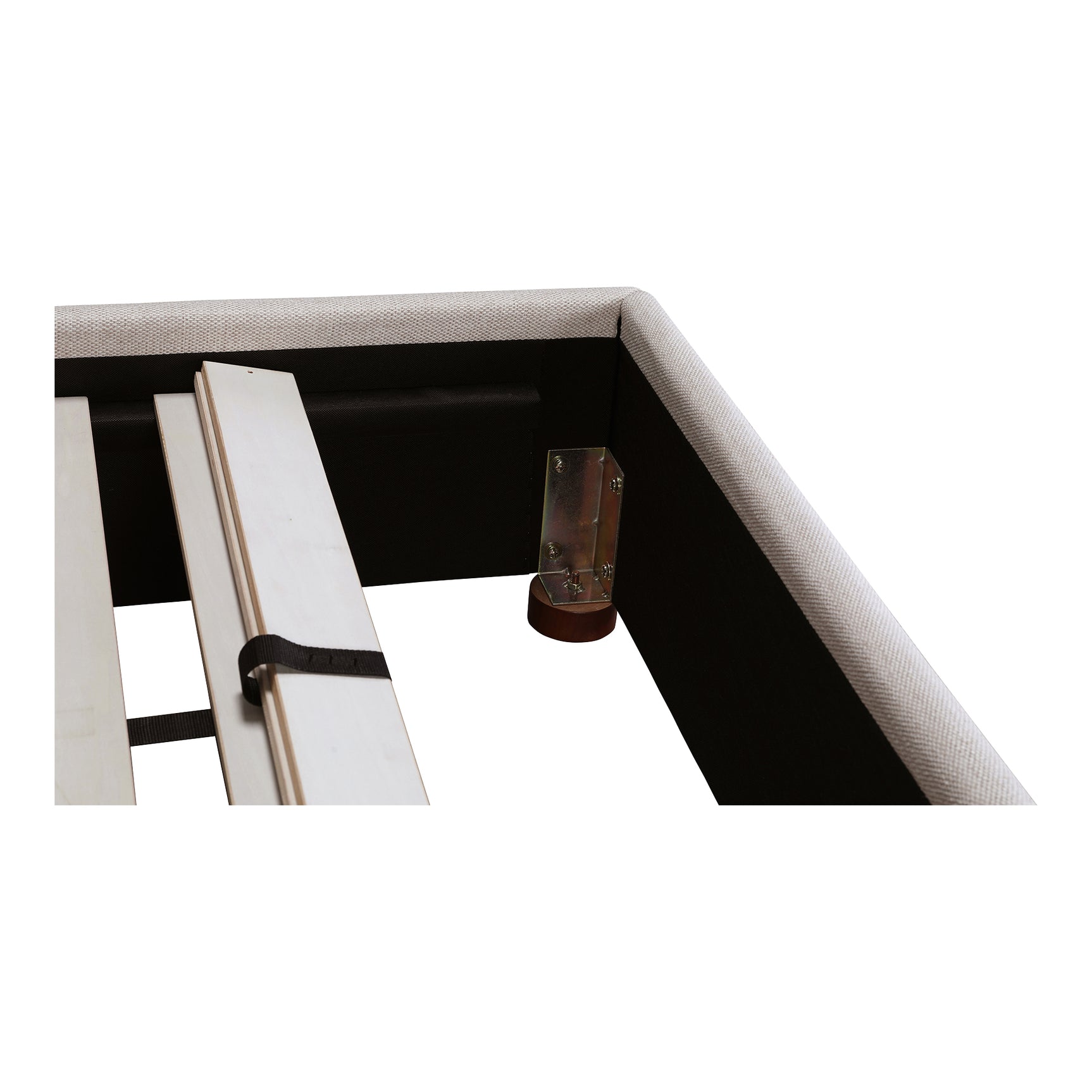 Luzon Wheat Tall Headboard Queen Bed - Ornate Home