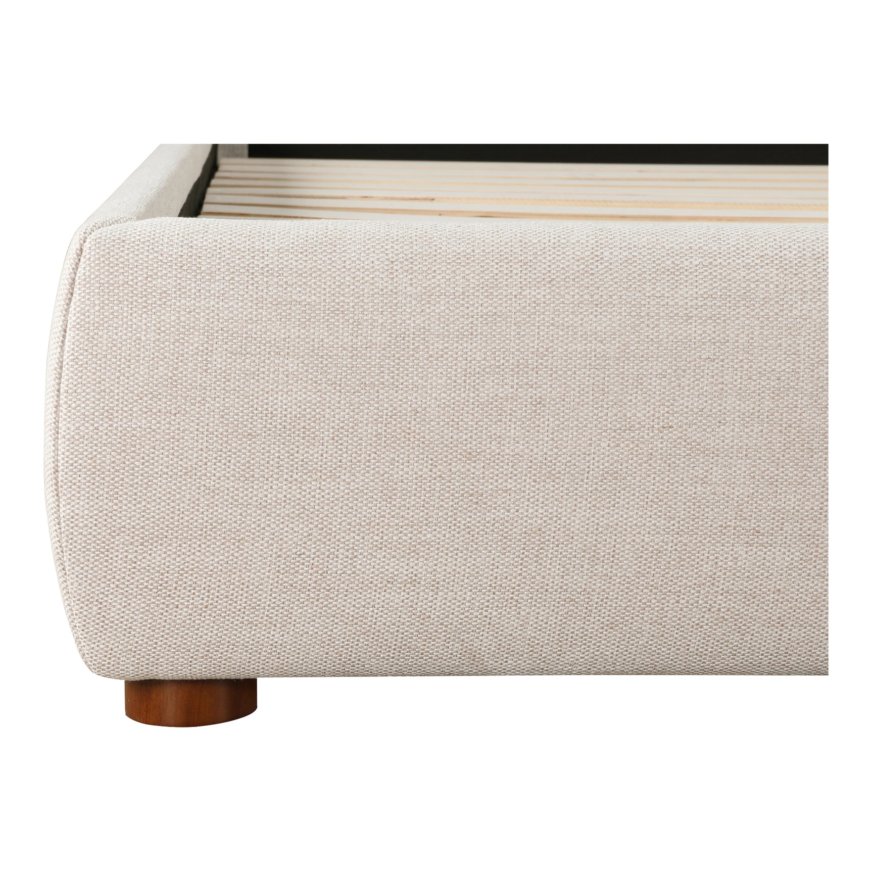 Luzon Wheat Tall Headboard Queen Bed - Ornate Home