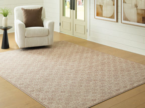 Lyamford Beige/Gray/Brown Large Rug - Ornate Home