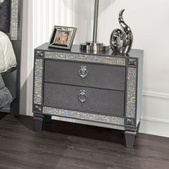 Lyanne Gray 5 Pc. Queen Bedroom Set w/ 2NS - Ornate Home
