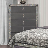 Lyanne Gray 5 Pc. Queen Bedroom Set w/ Chest - Ornate Home