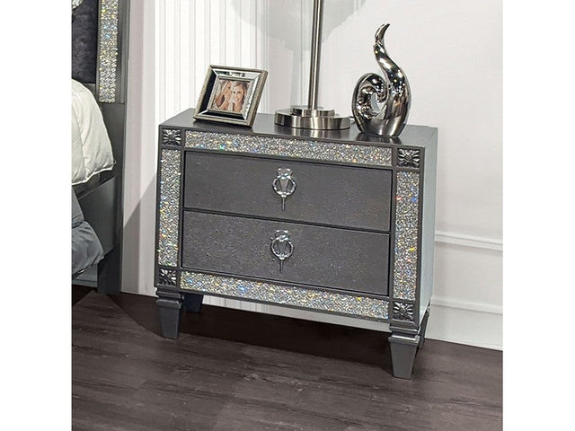 Lyanne Gray Nightstand - Ornate Home