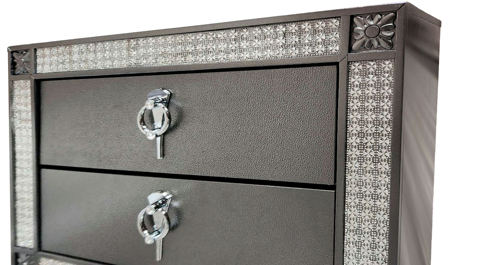 Lyanne Gray Nightstand - Ornate Home