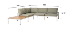 Lychee Green Modular Sectional - Ornate Home