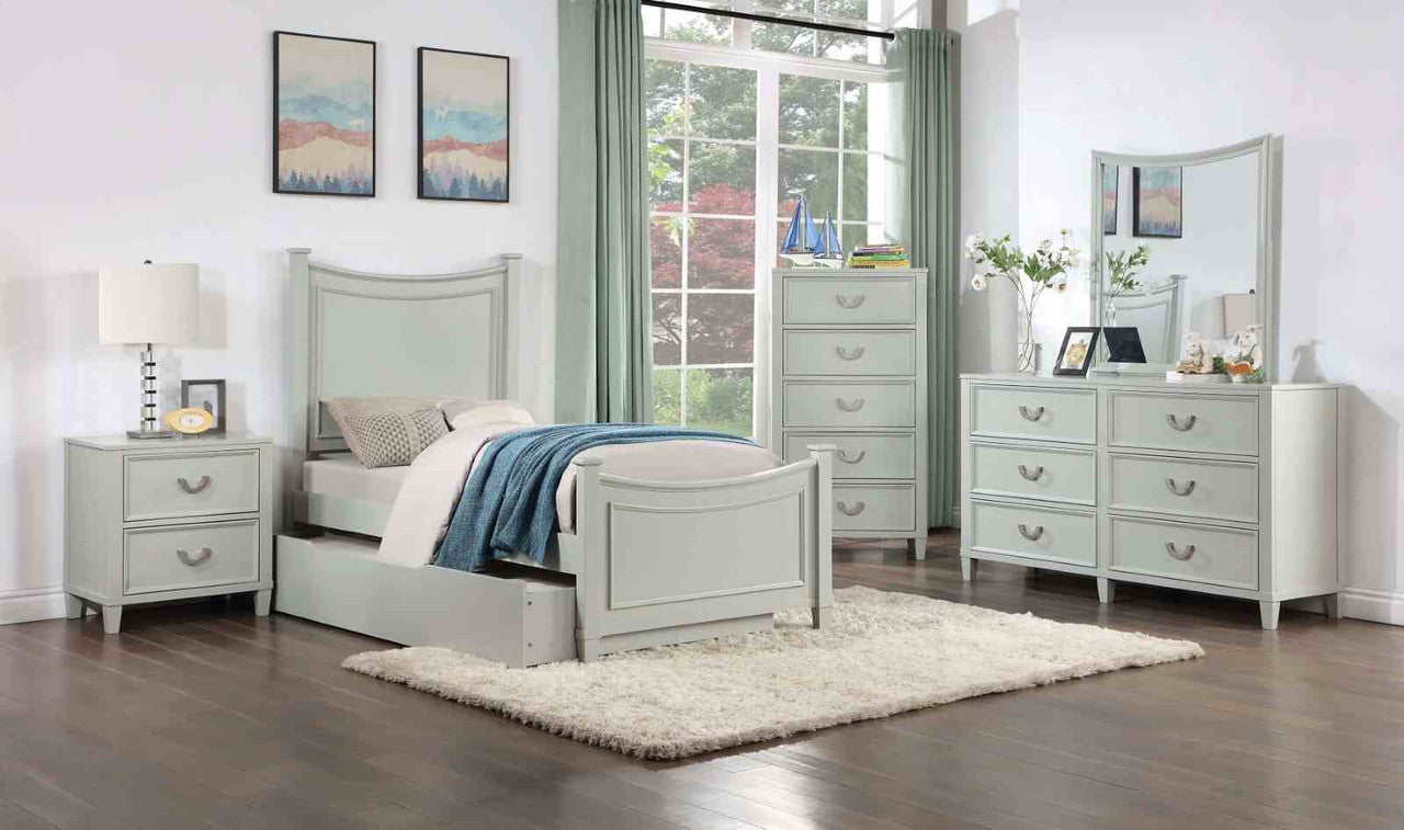 Lycorida Light Gray Full Bed - Ornate Home