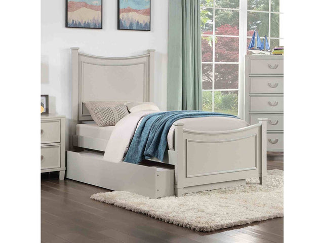 Lycorida Light Gray Twin Bed - Ornate Home