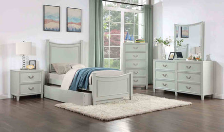 Lycorida Light Gray Twin Bed - Ornate Home