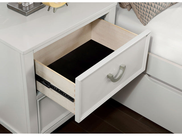 Lycoris White Nightstand - Ornate Home