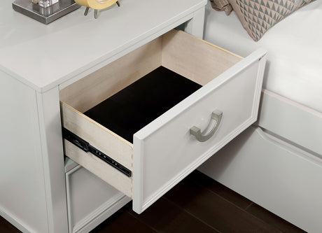 Lycoris White Twin 4 Piece Bedroom Set - Ornate Home