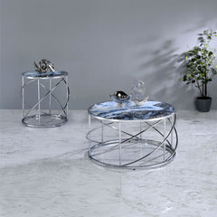 Lyda Blue Coffee Table - Ornate Home
