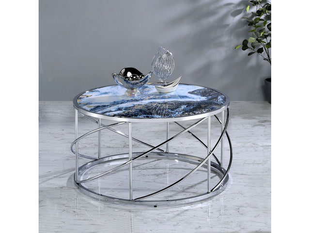 Lyda Blue Coffee Table - Ornate Home