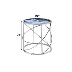 Lyda Blue End Table - Ornate Home