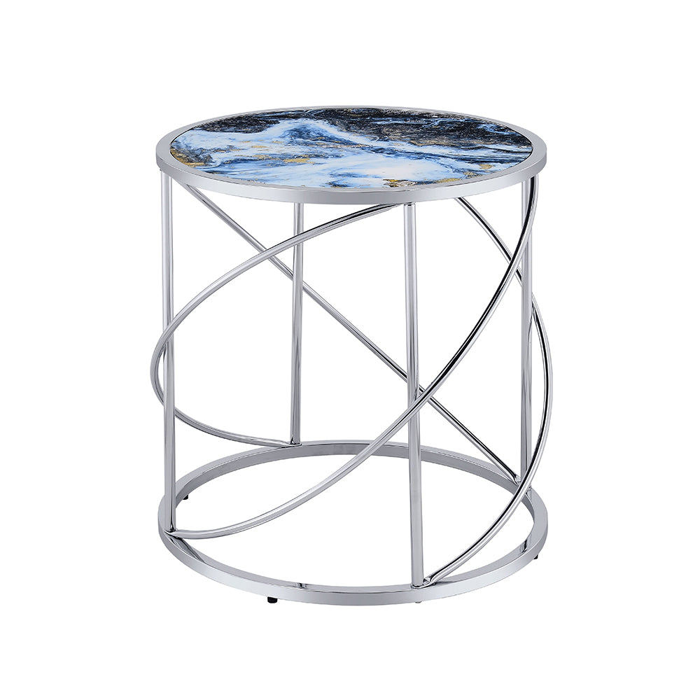 Lyda Blue End Table - Ornate Home
