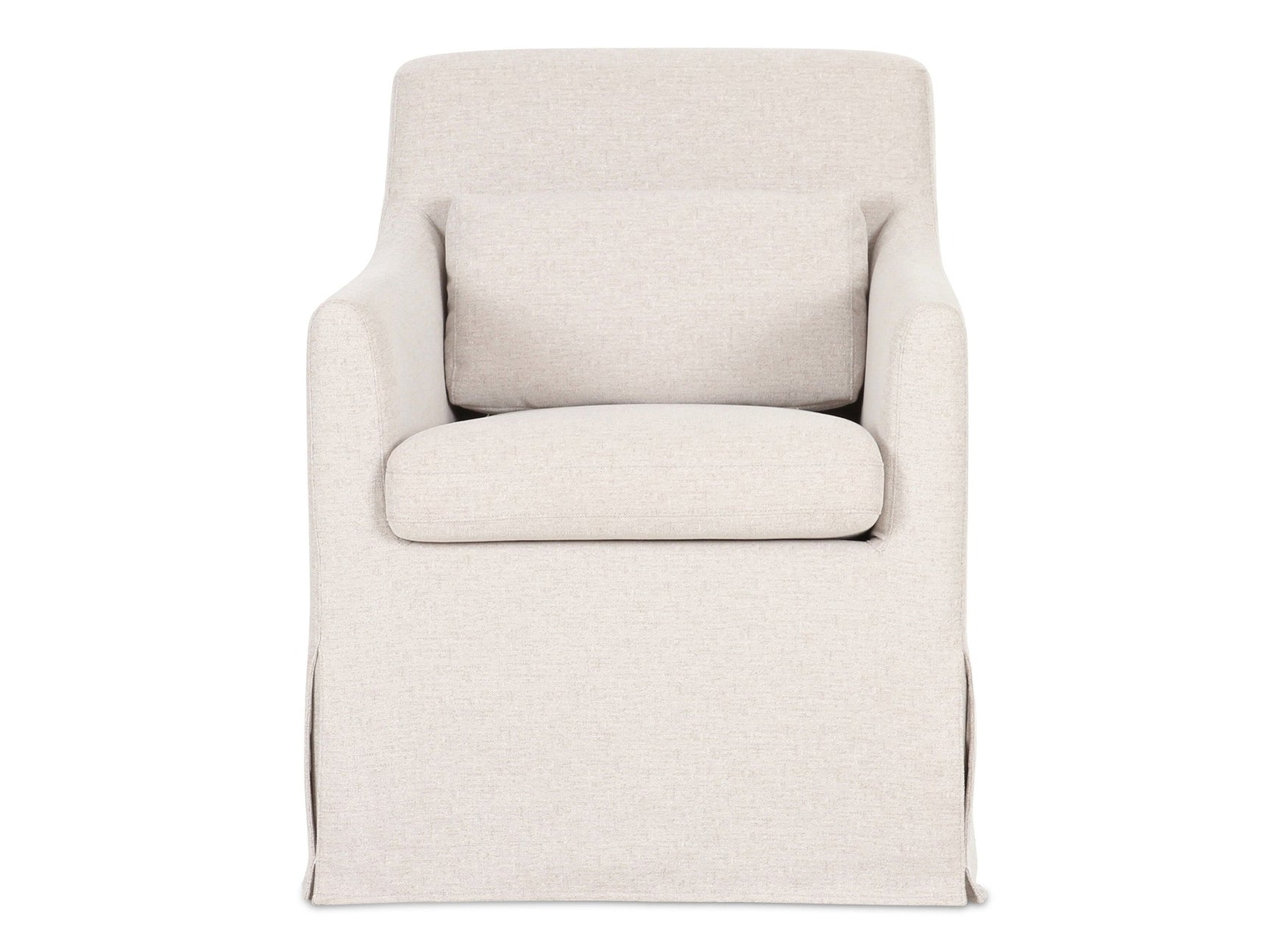 Lydia Beige Slipcover Dining Chair - Ornate Home