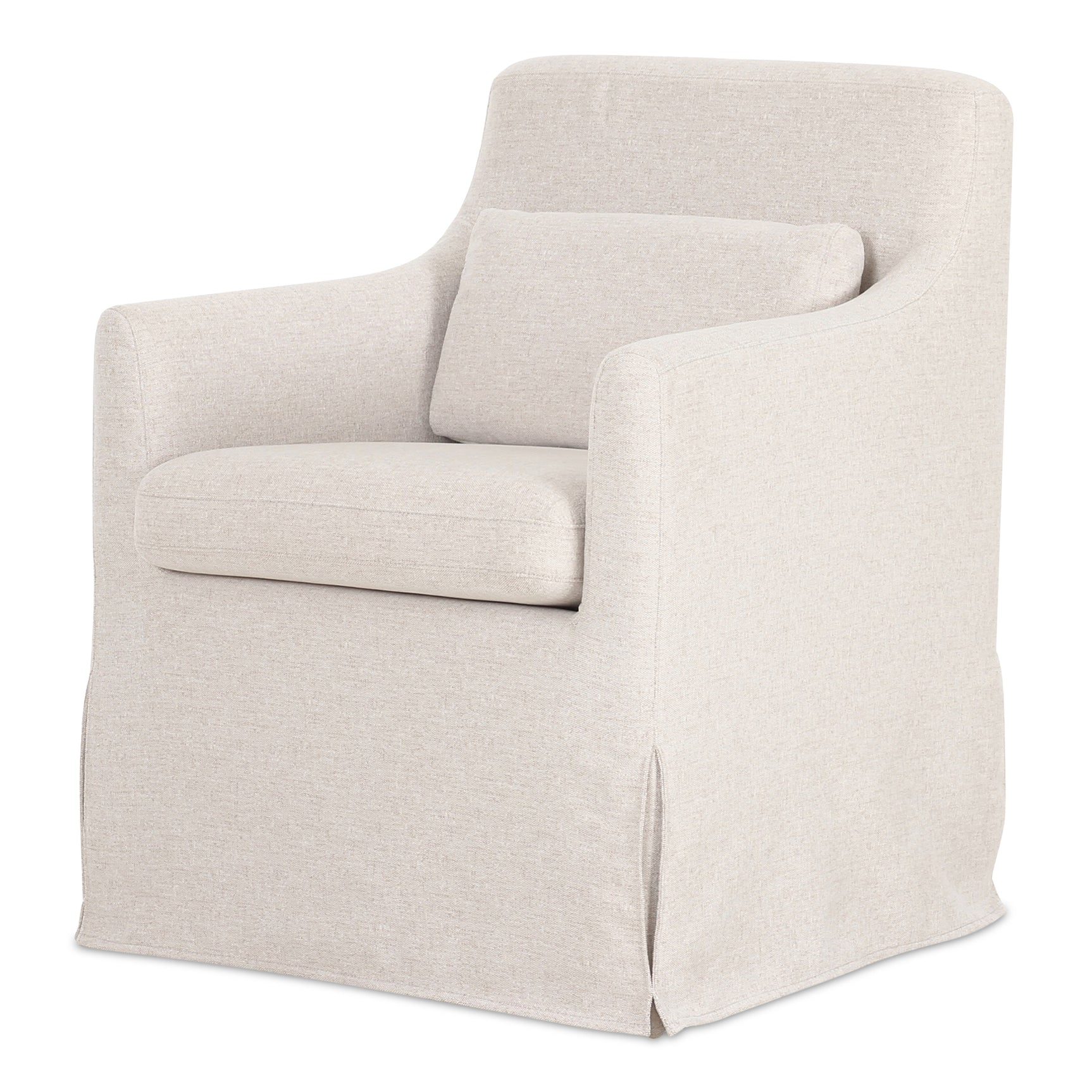 Lydia Beige Slipcover Dining Chair - Ornate Home