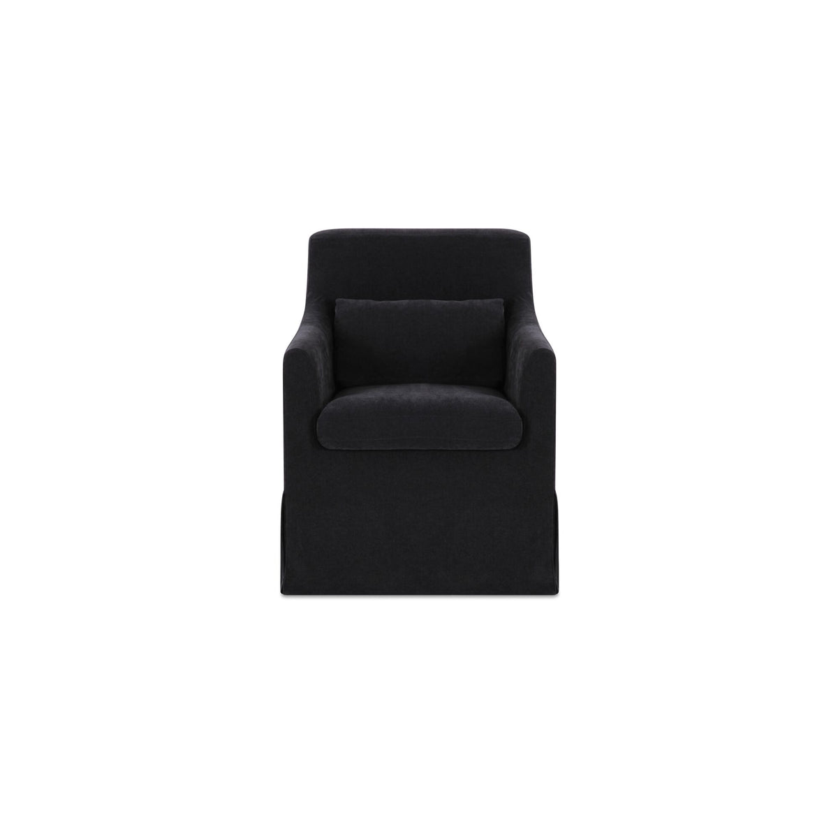 Lydia Black Slipcover Dining Chair - Ornate Home