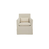 Lydia Cream Outdoor Slipcover Dining Chair - Ornate Home