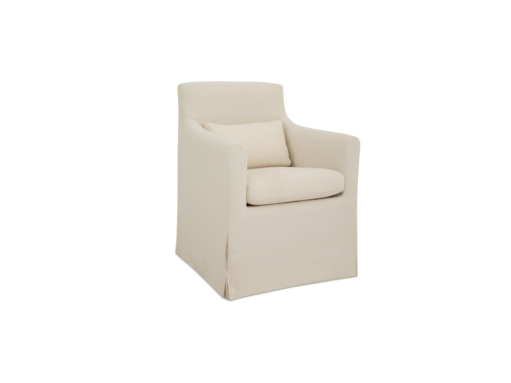 Lydia Cream Outdoor Slipcover Dining Chair - Ornate Home