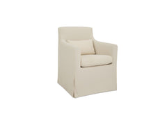 Lydia Cream Outdoor Slipcover Dining Chair - Ornate Home