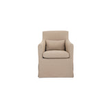 Lydia Light Brown Outdoor Slipcover Dining Chair - Ornate Home