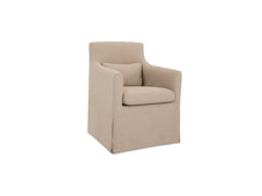 Lydia Light Brown Outdoor Slipcover Dining Chair - Ornate Home
