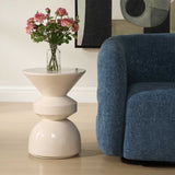 Lyford White Modern Accent Table - Ornate Home