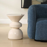 Lyford White Modern Accent Table - Ornate Home