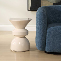 Lyford White Modern Accent Table - Ornate Home