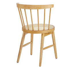 Lykke Natural Curved Spindle Back Dining Chairs (Set of 2) - Ornate Home