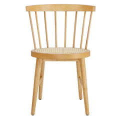 Lykke Natural Curved Spindle Back Dining Chairs (Set of 2) - Ornate Home