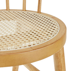 Lykke Natural Curved Spindle Back Dining Chairs (Set of 2) - Ornate Home