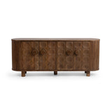 Lyle Artisan Brown 4 Door Cabinet - Ornate Home