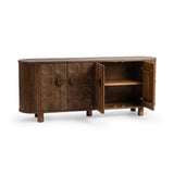 Lyle Artisan Brown 4 Door Cabinet - Ornate Home