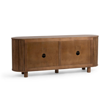 Lyle Artisan Brown 4 Door Cabinet - Ornate Home