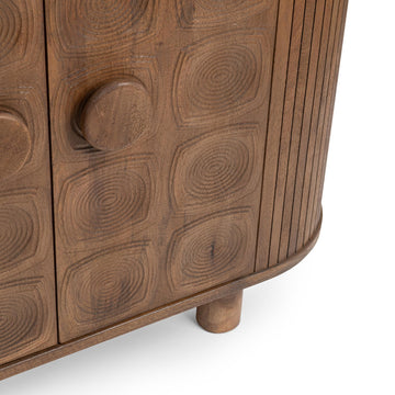 Lyle Artisan Brown 4 Door Cabinet - Ornate Home