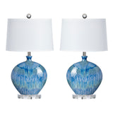 Lyle Blue Table Lamp (Set of 2) - Ornate Home