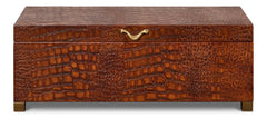 Lyle Brown Leather Box - Ornate Home