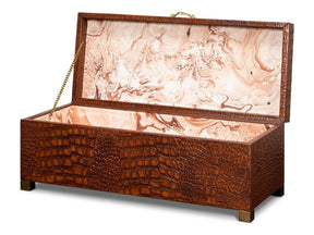 Lyle Brown Leather Box - Ornate Home