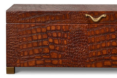Lyle Brown Leather Box - Ornate Home