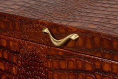 Lyle Brown Leather Box - Ornate Home
