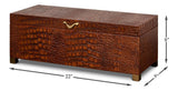 Lyle Brown Leather Box - Ornate Home